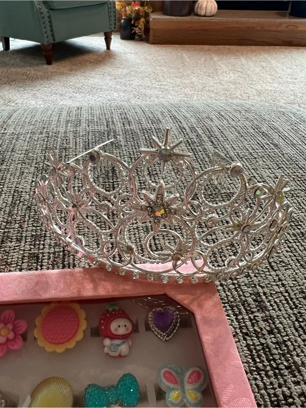 Pink SheepLittle Girl Jewel Rings and Celestial Tiara